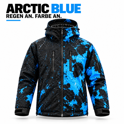 Unisex Regenjacke, die im Regen die Farbe wechselt